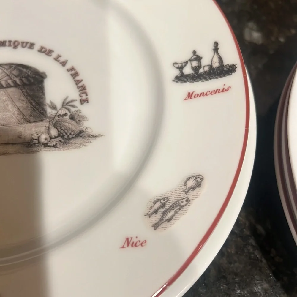 WILLIAMS SONOMA GASTRONOMIQUE Salad/appetizer plates (set of 4)